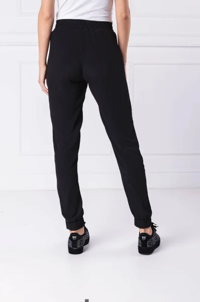 Trousers DIARIO | Regular Fit | with addition of silk Pinko black
